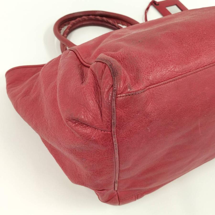BALENCIAGA（バレンシアガ） ザ サンデー ハンドバッグ レザー レッド