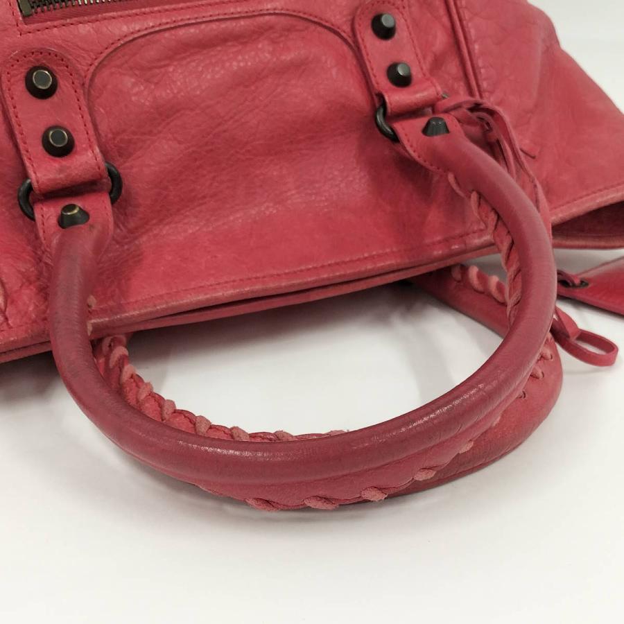 BALENCIAGA（バレンシアガ） ザ サンデー ハンドバッグ レザー レッド