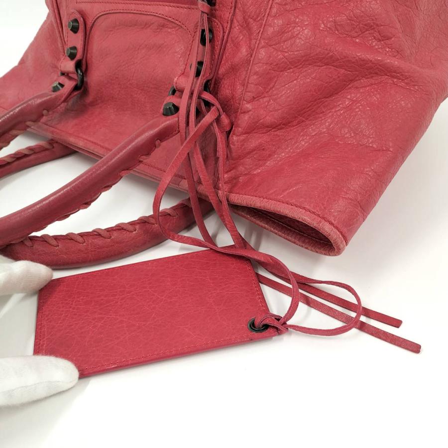 BALENCIAGA（バレンシアガ） ザ サンデー ハンドバッグ レザー レッド