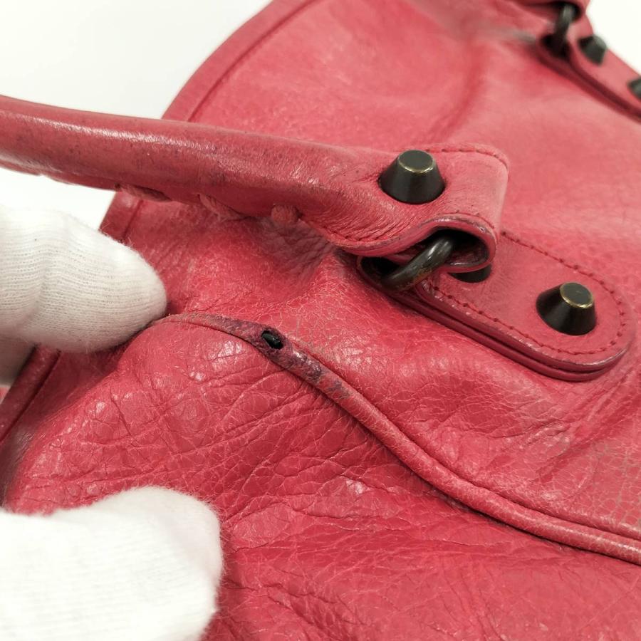 BALENCIAGA（バレンシアガ） ザ サンデー ハンドバッグ レザー レッド