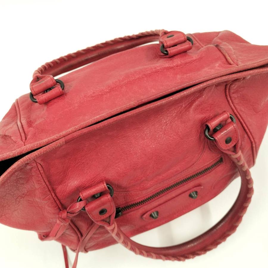BALENCIAGA（バレンシアガ） ザ サンデー ハンドバッグ レザー レッド