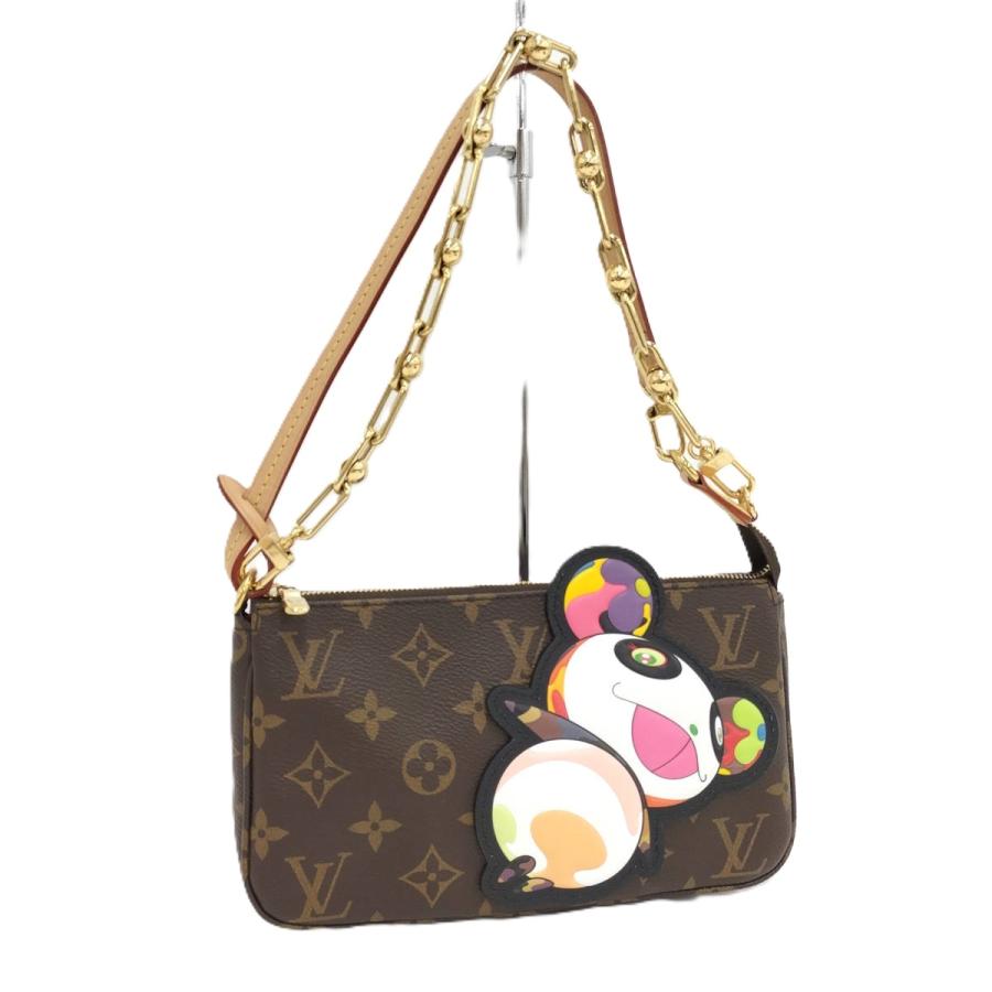 LOUIS VUITTON ポシェット アクセソワール モノグラム ハンドバッグ 美品 ルイヴィトン LV ポシェット アクセソワール モノグラム