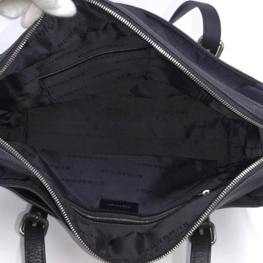 BURBERRY（バーバリー） トートバッグ チェック柄 ナイロン ブラック