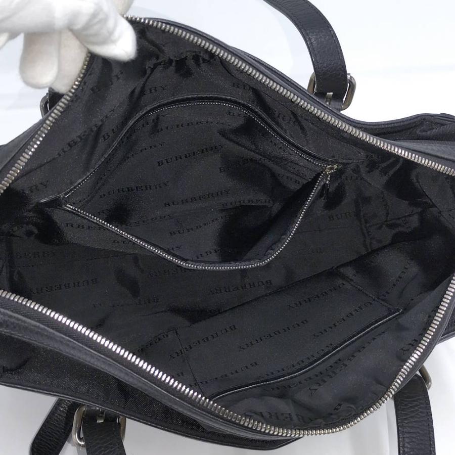 BURBERRY（バーバリー） トートバッグ チェック柄 ナイロン ブラック