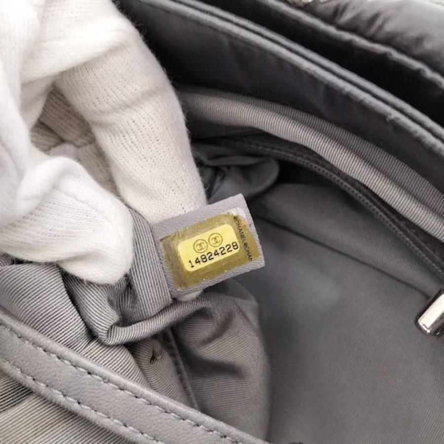 CHANEL チェーン ショルダーバッグ パリビザンス キルティング ナイロン ブラック A50635の画像