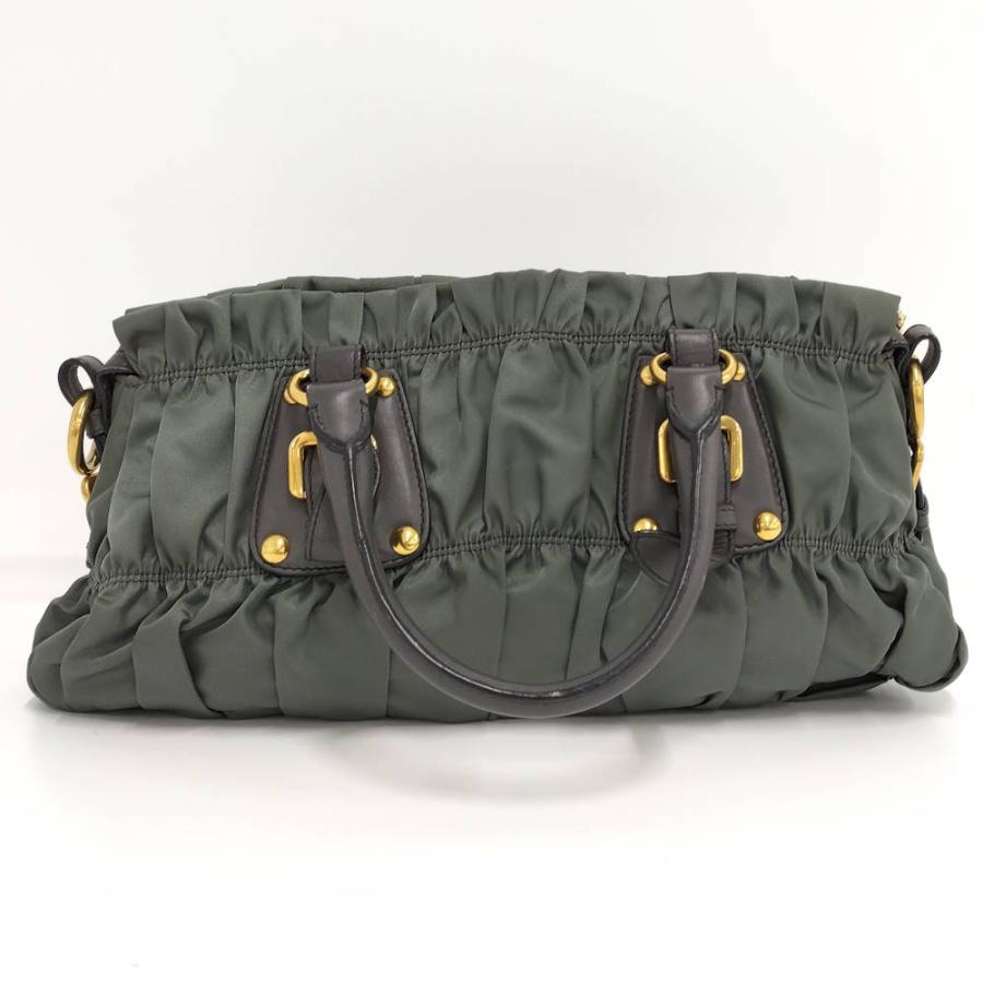 m*g様 PRADA プラダ ナイロン トートバッグ カーキ PRADA（プラダ） ギャザー トートバッグ ナイロン カーキ : JJ
