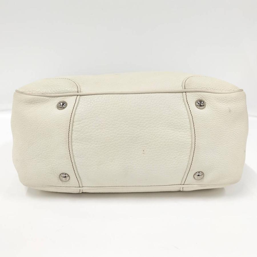 PRADA プラダ レザー 2WAY トートバッグ ホワイト PRADA（プラダ） PRADA 2WAY トートバッグ ハンドバッグ レザー