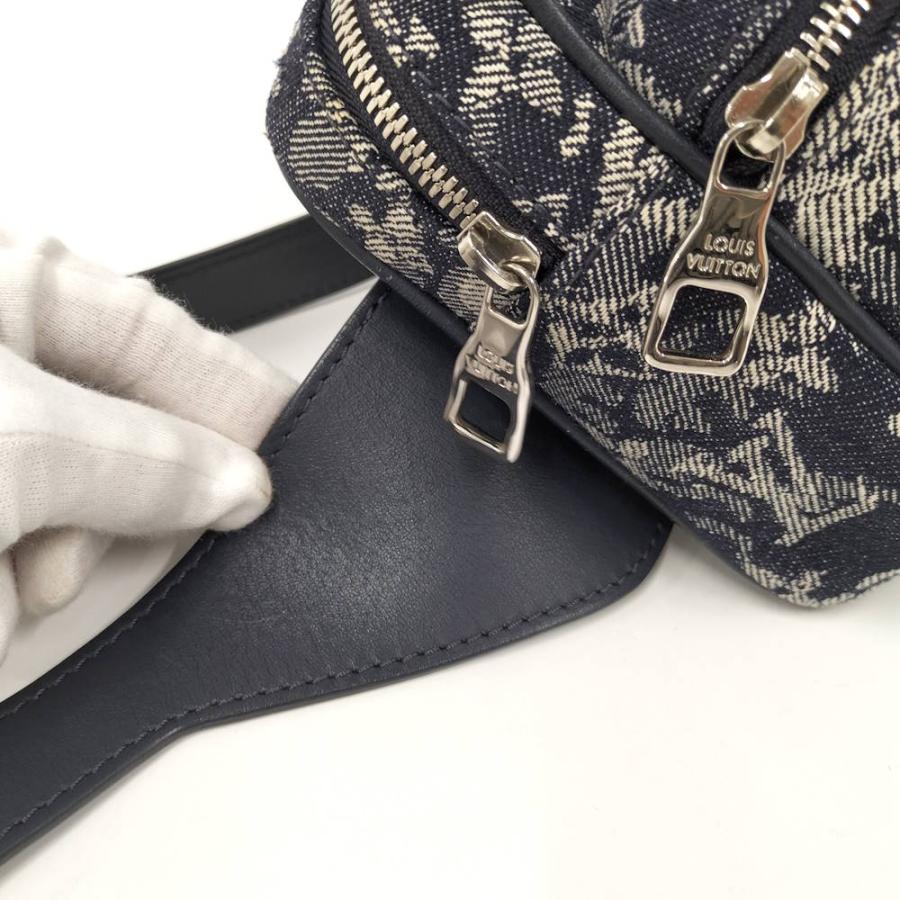 LOUIS VUITTON バムバッグアウトドア モノグラム タペストリー キャンバス ネイビー M57281_5