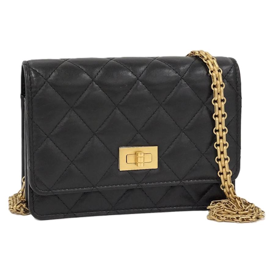 CHANEL（シャネル） チェーンウォレット 2.55 マトラッセ ラムスキン 