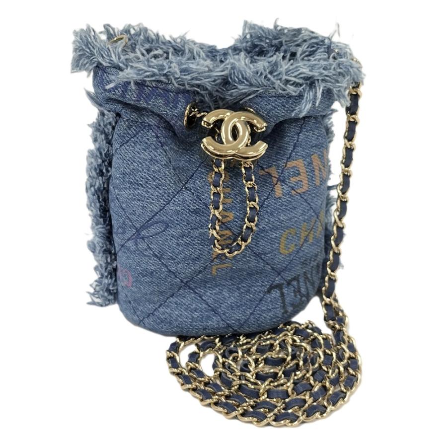 CHANEL（シャネル） チェーンショルダーバッグ デニム ブルー系