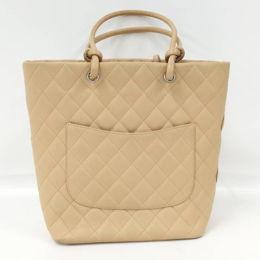 CHANEL カンボントート レザー ベージュ A25167の画像
