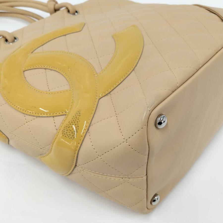 CHANEL カンボントート レザー ベージュ A25167の画像