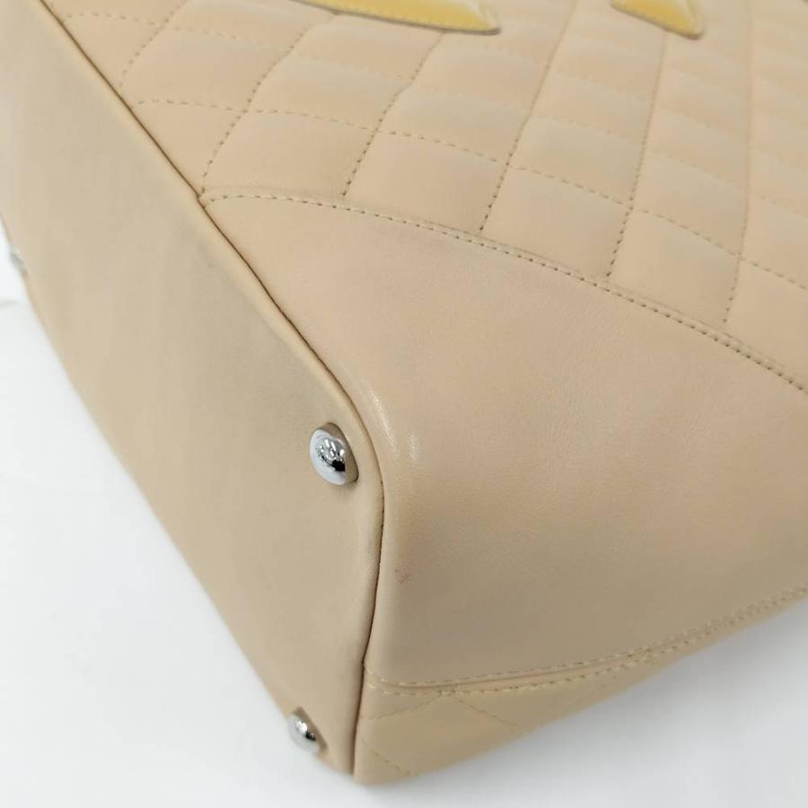 CHANEL カンボントート レザー ベージュ A25167の画像