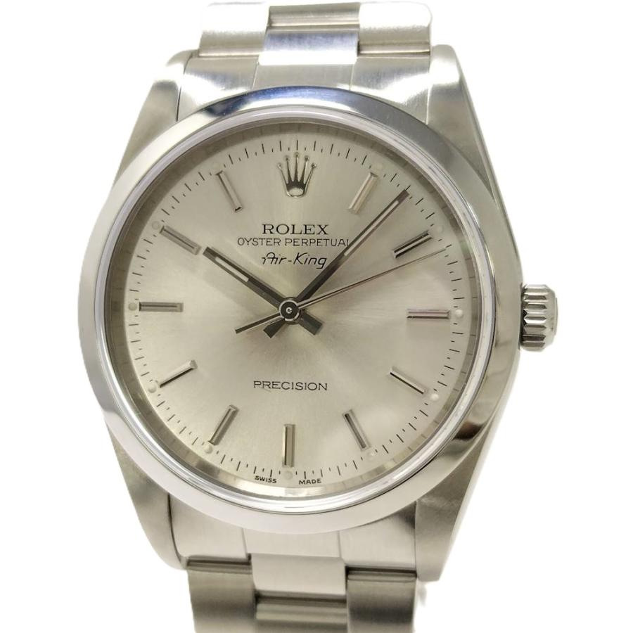 ROLEX（ロレックス） エアキング 自動巻き SS シルバー文字盤 D番
