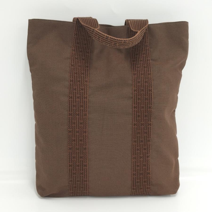 エルメス トートバッグ キャンバス ブラウン HERMES（エルメス） エールライン カバス トートバッグ キャンバス