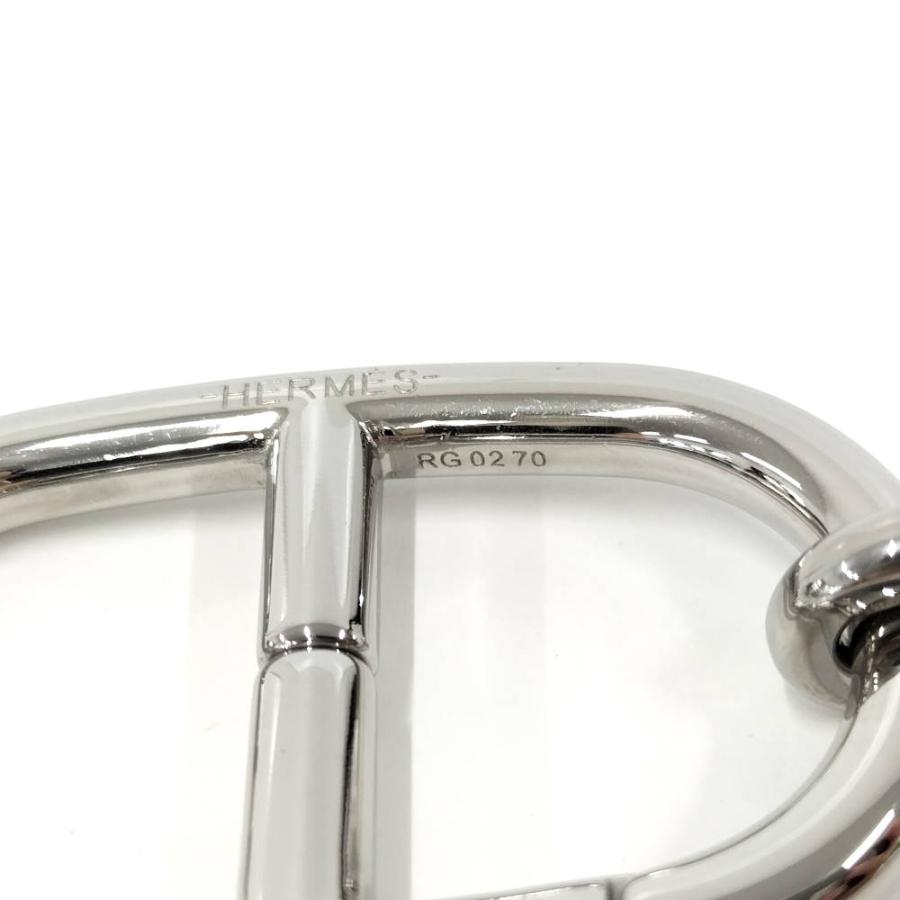 HERMES（エルメス） キーリング シェーヌダンクル メッキ シルバー