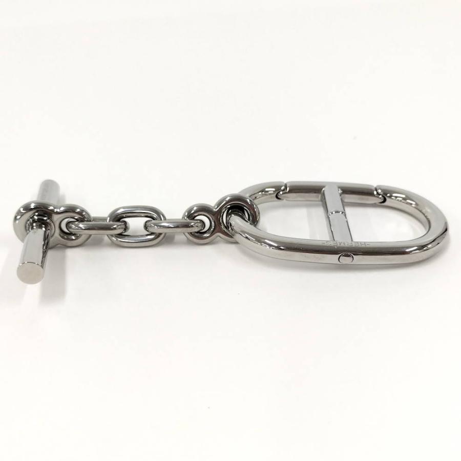 シェーヌダンクル カラビナ キーリング ステンレス HERMES（エルメス） キーリング シェーヌダンクル メッキ シルバー