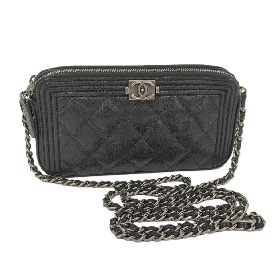 CHANEL（シャネル） ボーイシャネル チェーンウォレット レザー