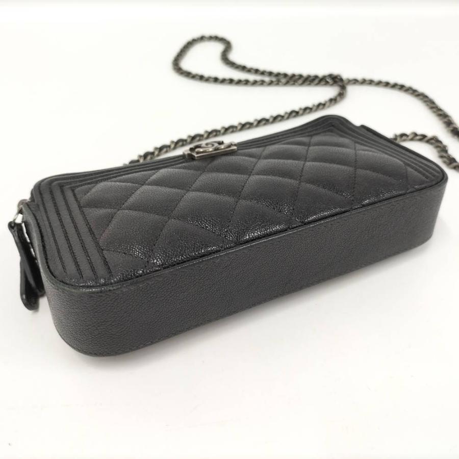 CHANEL（シャネル） ボーイシャネル チェーンウォレット レザー