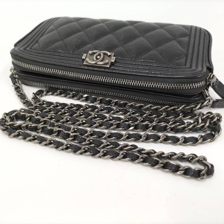 CHANEL（シャネル） ボーイシャネル チェーンウォレット レザー