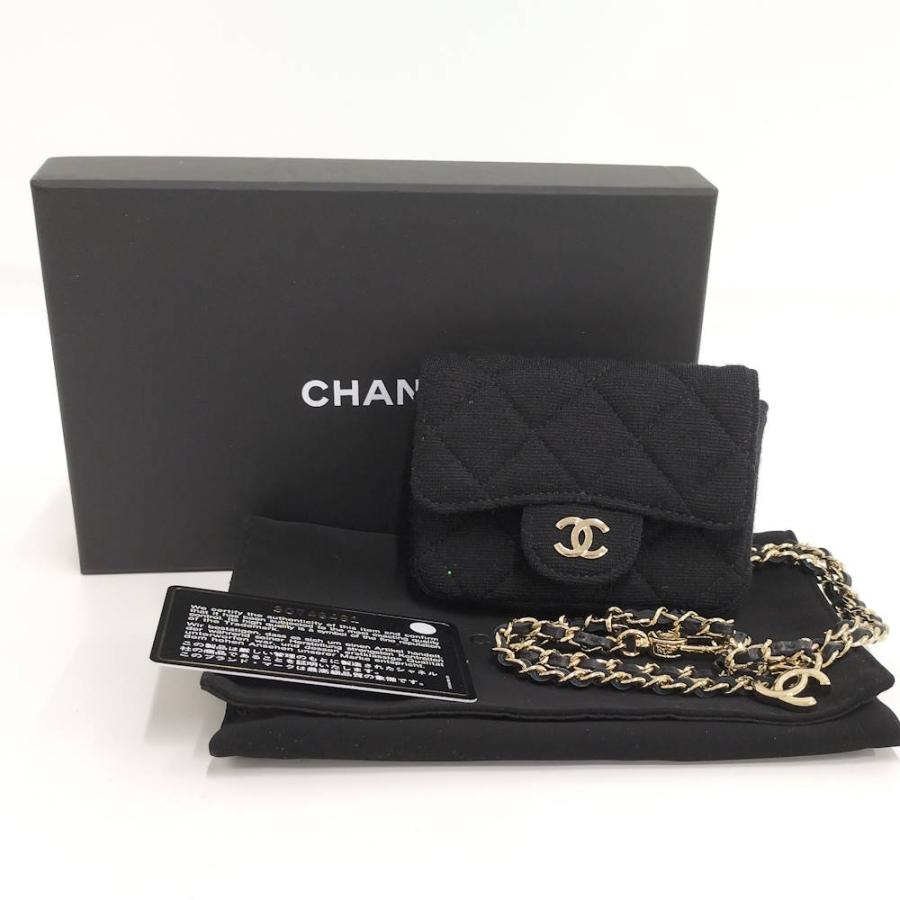 シャネル新品未使用チェーン付きポーチ黒 CHANEL（シャネル） ミニミニマトラッセ チェーンショルダーポーチ