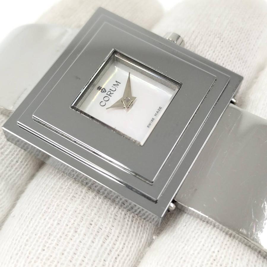 CORUM レディース 腕時計 クオーツ SS ホワイトシェル文字盤 101.251