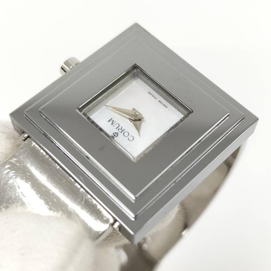 CORUM レディース 腕時計 クオーツ SS ホワイトシェル文字盤 101.251  