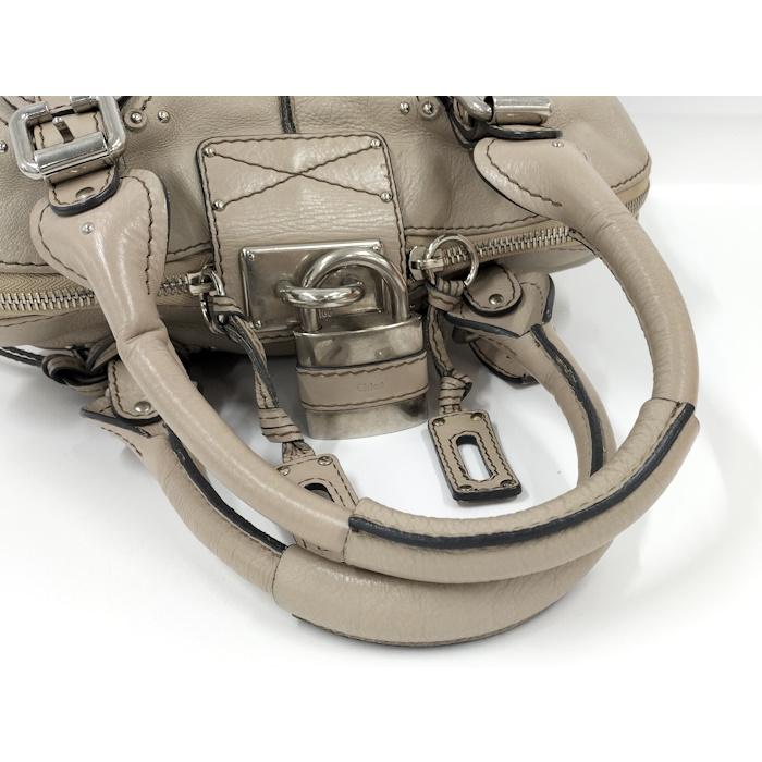 【美品】Chloe パディントン バッグ ホワイト Chloe パディントン トートバッグ レザー ホワイト : JJ