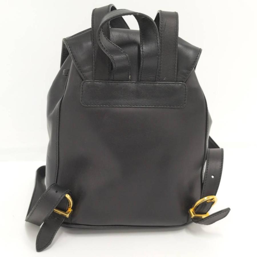 Ferragamo リュック ガンチーニ ヴィンテージ レザー ブラック 216147