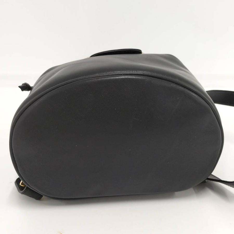 Ferragamo リュック ガンチーニ ヴィンテージ レザー ブラック 216147