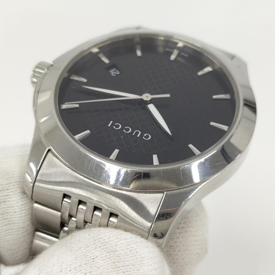 GUCCI（グッチ） 腕時計 SS ブラック文字盤 クオーツ 126.4 YA126402