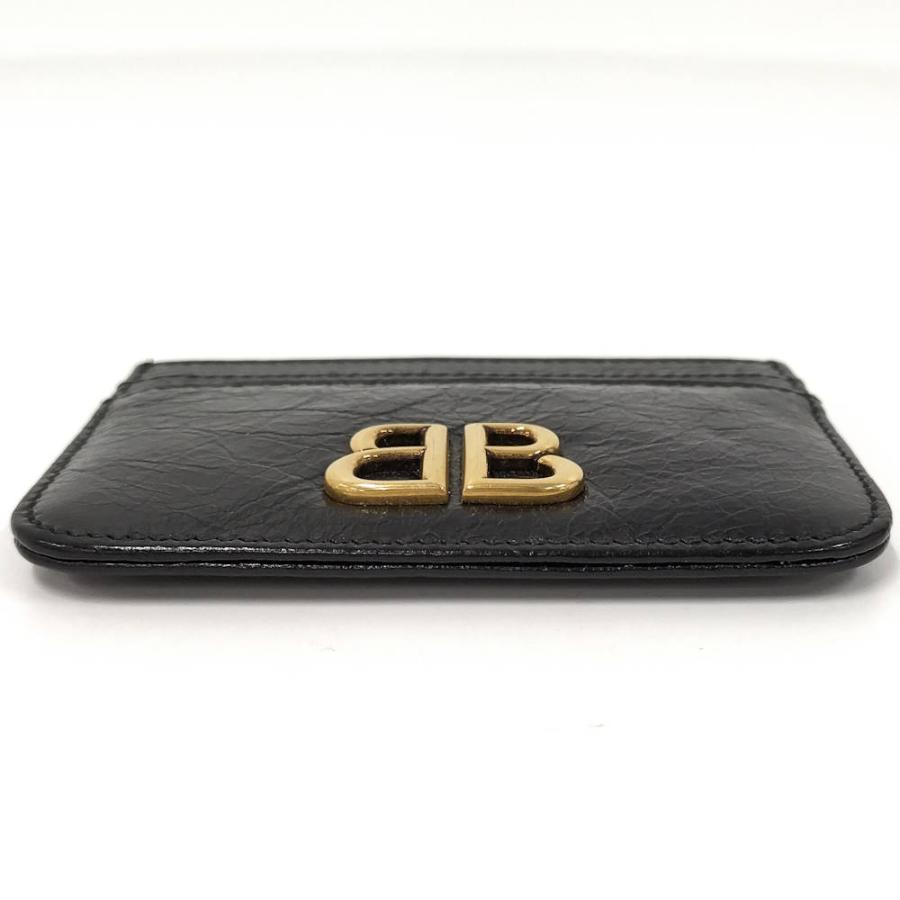 BALENCIAGA モナコ パスケース レザー ブラック 765463_5