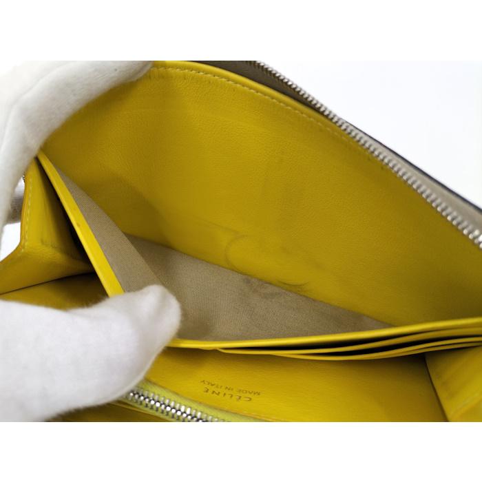 CELINE（セリーヌ） ラウンドファスナー長財布 レザー グレージュ : JJ