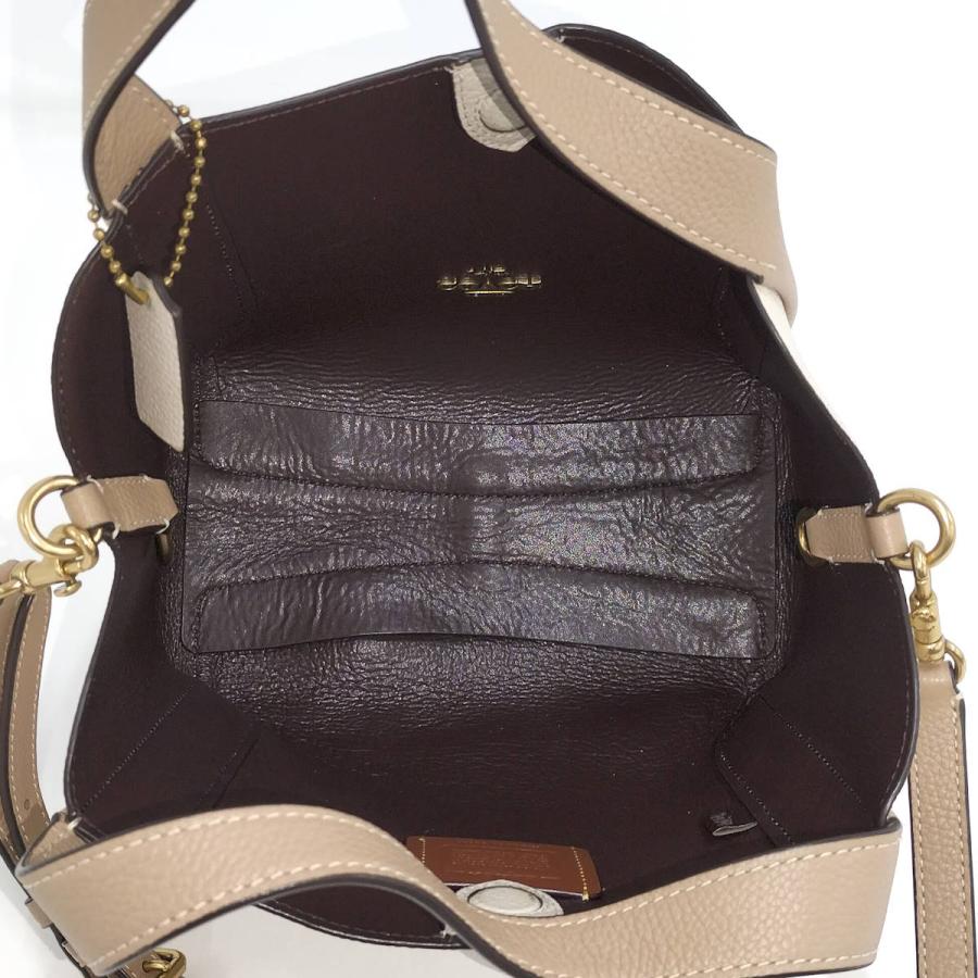 COACH ハドリー ホーボー ショルダーバッグ レザー バイカラー 0607