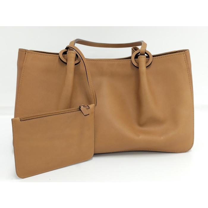 GUCCI トートバッグ ポーチ付き レザー ブラウン 94898_1