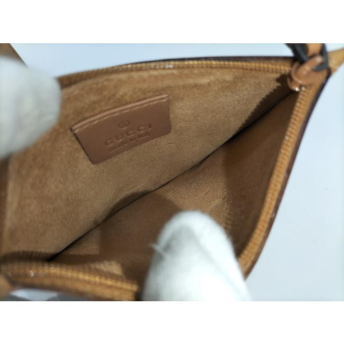 GUCCI トートバッグ ポーチ付き レザー ブラウン 94898_8