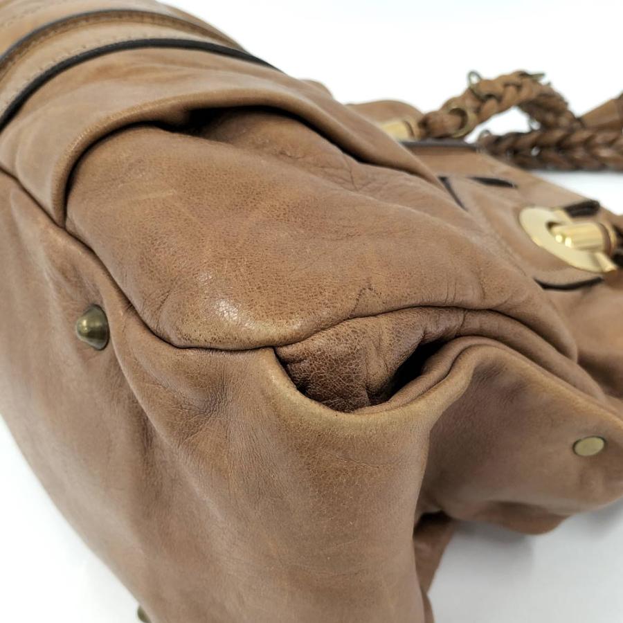 Chloé エロイーズブラウンレザーバッグ Chloe（クロエ） エロイーズ ハンドバッグ レザー ブラウン : JJ