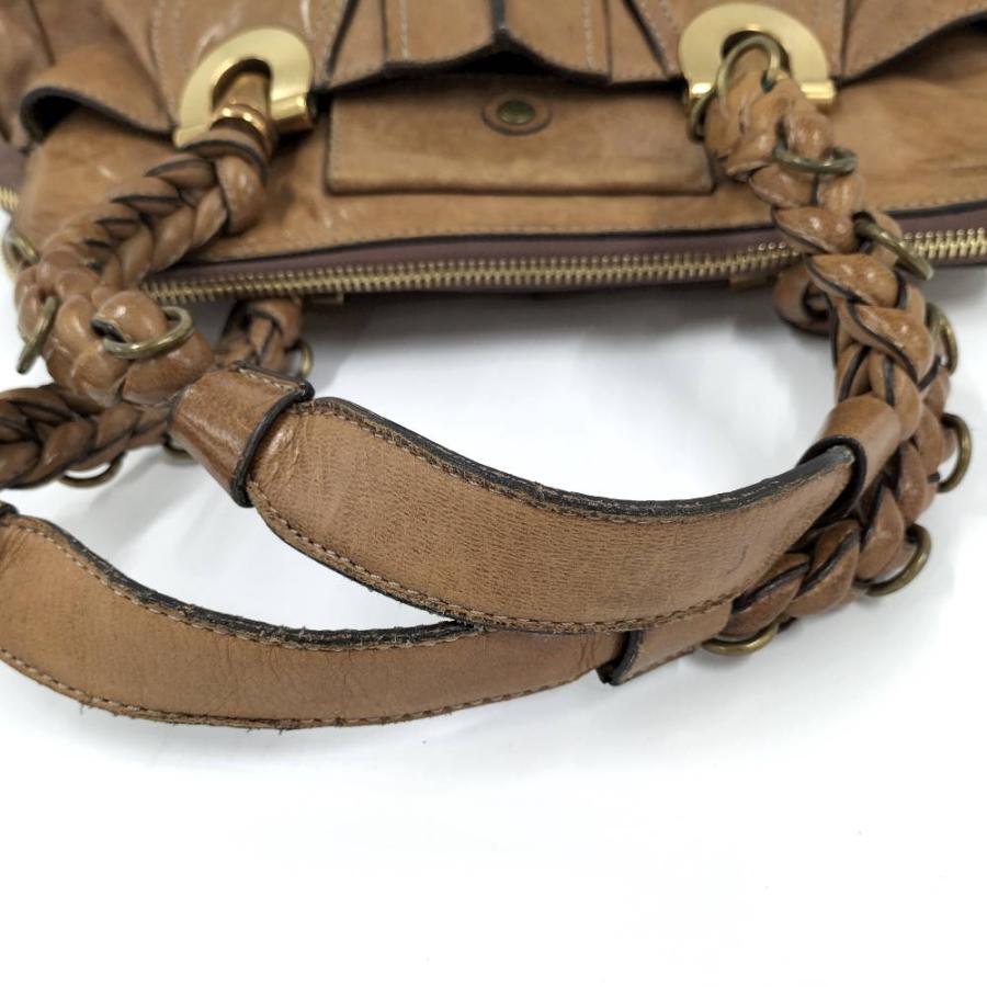 Chloé エロイーズブラウンレザーバッグ Chloe（クロエ） エロイーズ ハンドバッグ レザー ブラウン : JJ