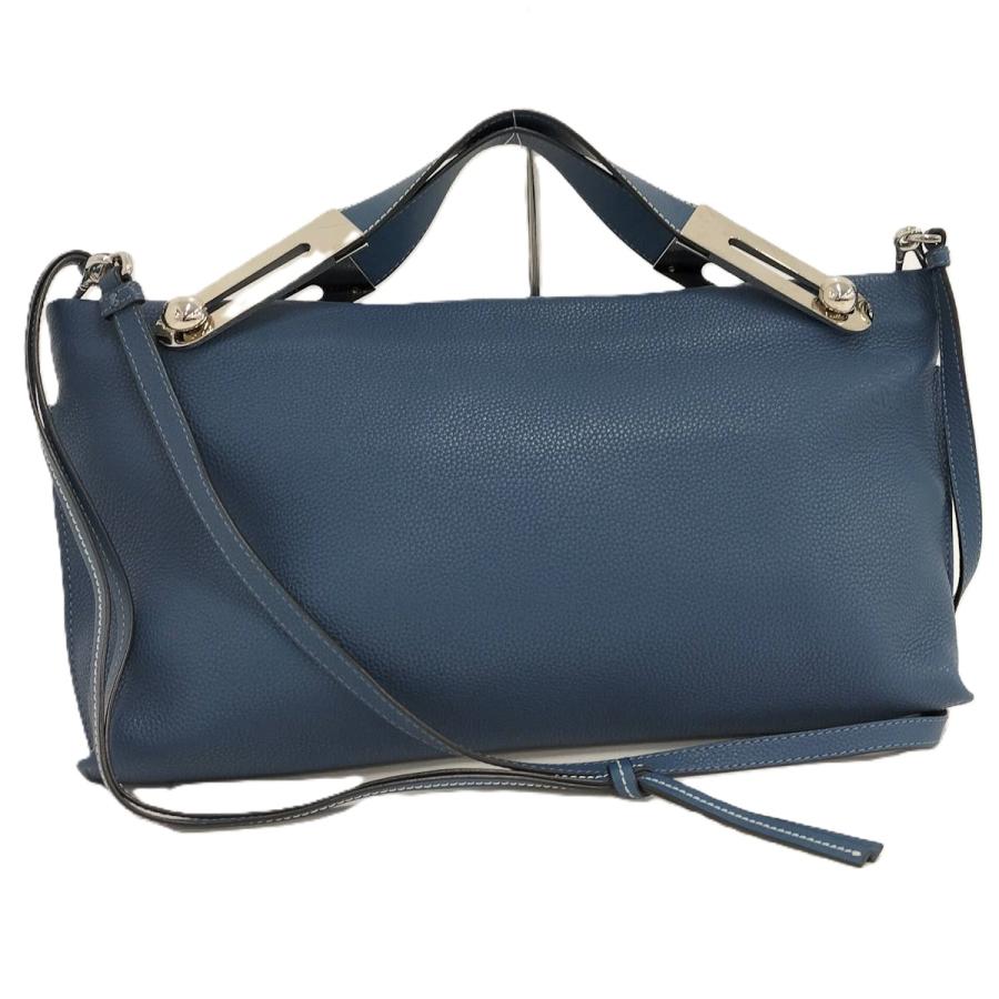 LOEWE ロエベ ミッシー ショルダーバッグ　ハンドバッグ　2WAY レザー LOEWE（ロエベ） ミッシー 2WAYショルダーバッグ レザー ブルー : JJ