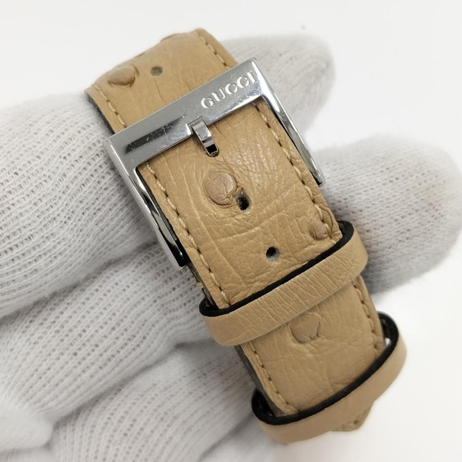 GUCCI タイムレス キャット シェル文字盤 オーストリッチレザーベルト GUCCI（グッチ） タイムレス キャット シェル文字盤 オーストリッチ