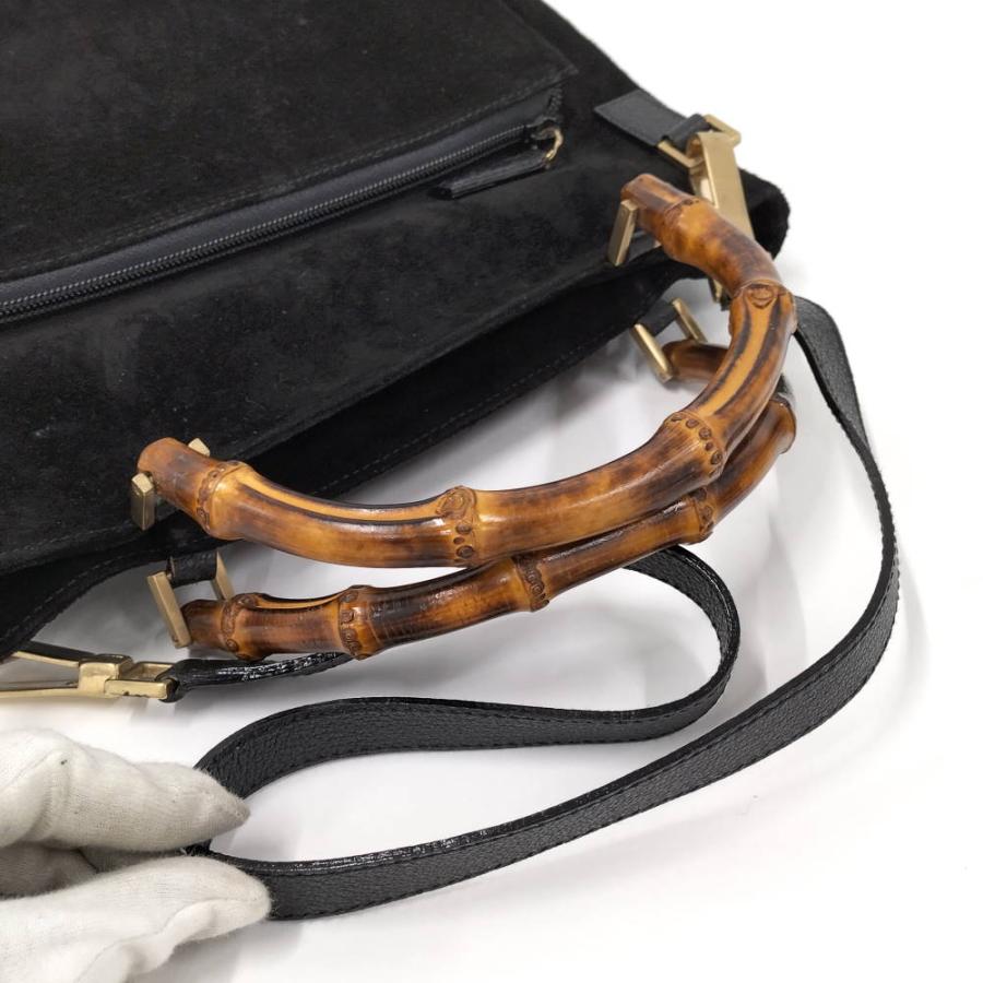 GUCCI（グッチ） GUCCI 2WAYショルダーバッグ バンブー スエード