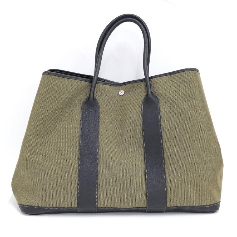 HERMES（エルメス） ガーデンパーティGM トートバッグ キャンバス