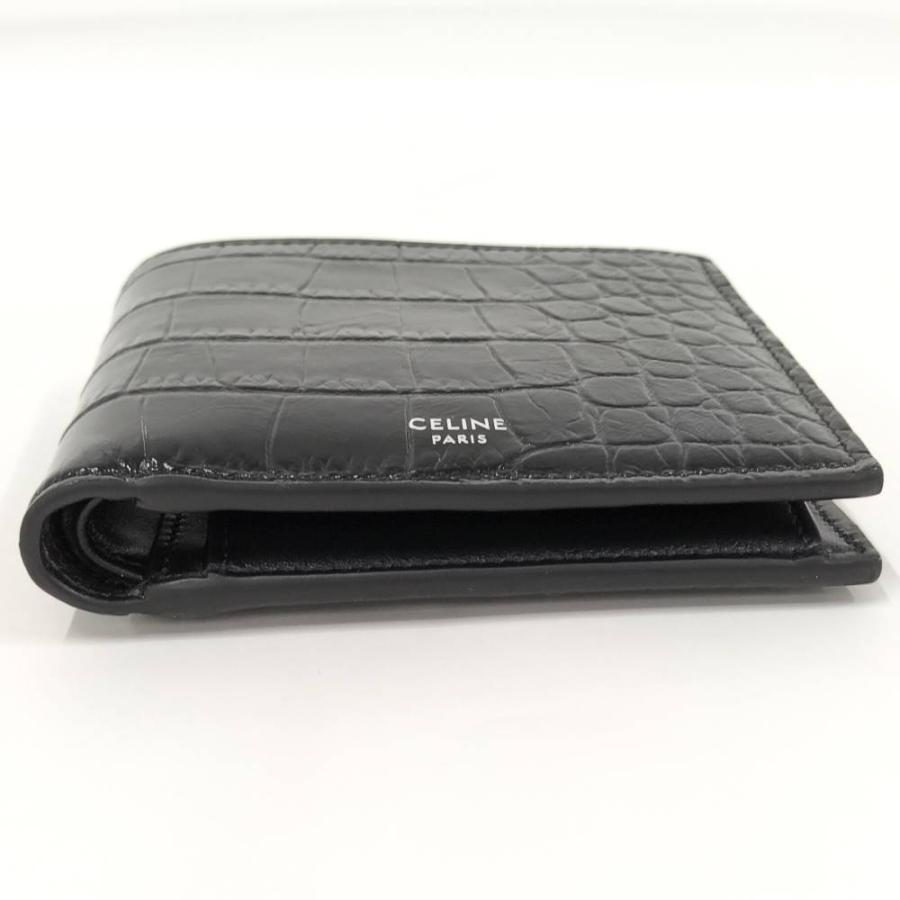 CELINE（セリーヌ） 二つ折り財布 レザー ブラック : JJコレクション