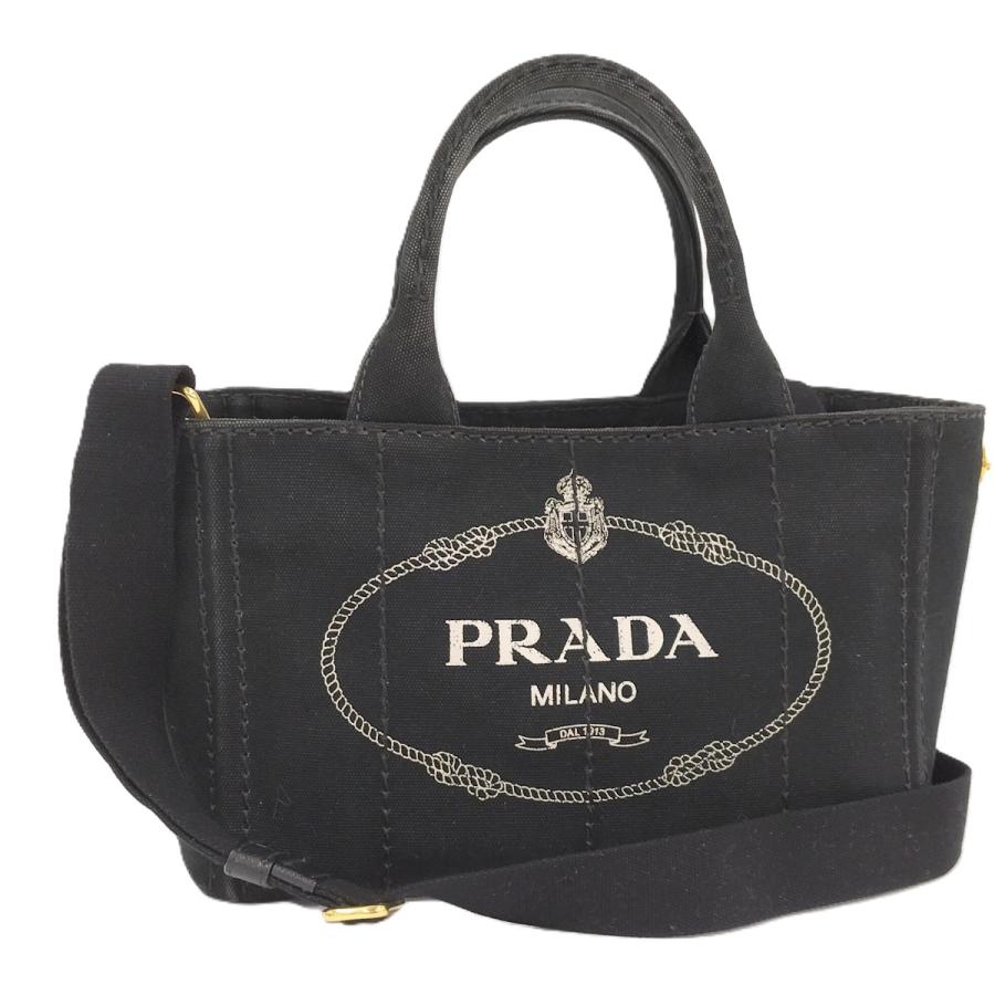 PRADA カナパトートS 1BG439 2WAYバッグ キャンバス PRADA カナパトート 2WAYバッグ キャンバス ブラック 1BG439 : JJ