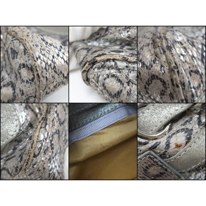 JIMMY CHOO ジミーチュウ ラモナ トートバッグ レザー×パイソン型押し