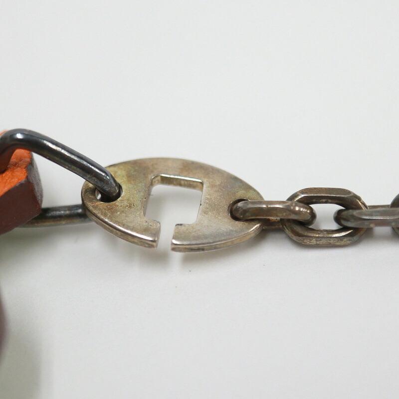 HERMES エルメス ラッキー4 クローバー チャーム グリーン オレンジ