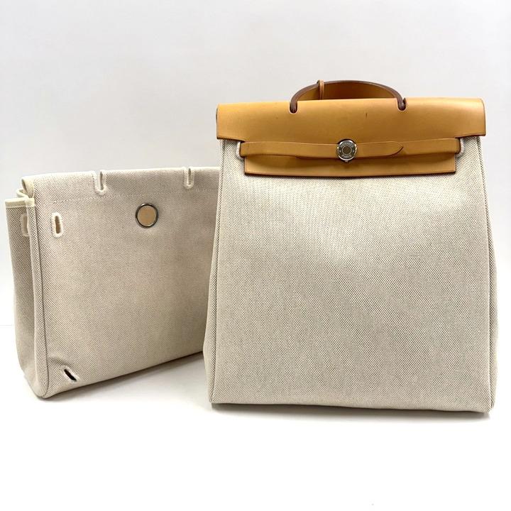 HERMES エルメス エールバッグアドPM リュック ナチュラル ベージュ