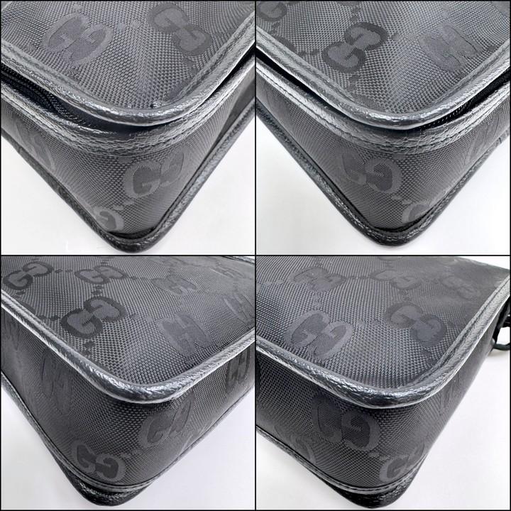 GUCCI グッチ オフザグリッド・トラベルポーチ ナイロン×レザー