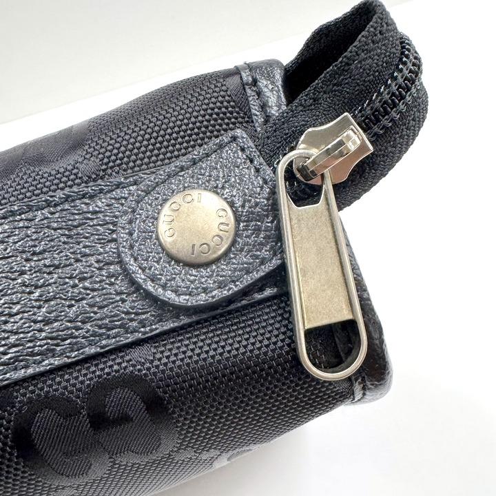 GUCCI グッチ オフザグリッド・トラベルポーチ ナイロン×レザー