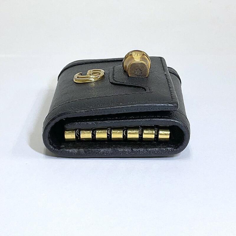 GUCCI グッチ バンブー 6連キーケース レザー ブラック 658636 : JJ